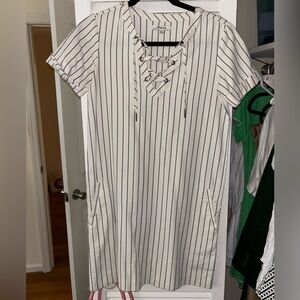 Madewell Blue & White Striped Dress Size XXS